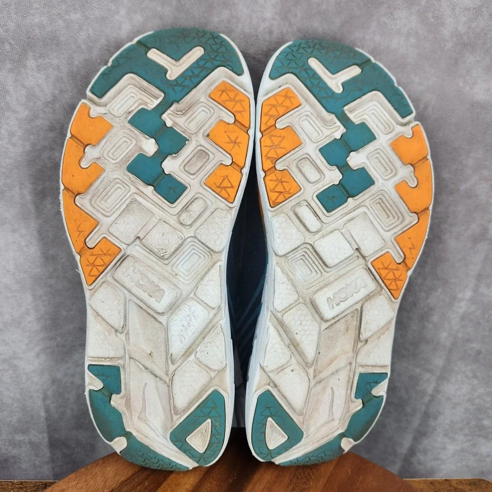 Hoka One One Clifton‎ 5 Running Shoes Mens 11.5 Blue Sneakers 1093755 BISB